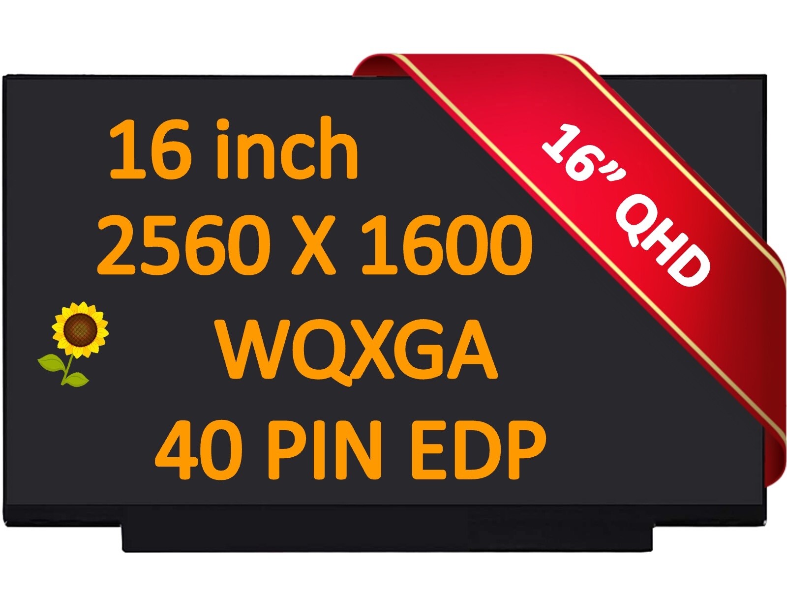 240HZ 16.0″ WQXGA LAPTOP LCD SCREEN FOR Alienware m16 R2 P130F 2560X1600