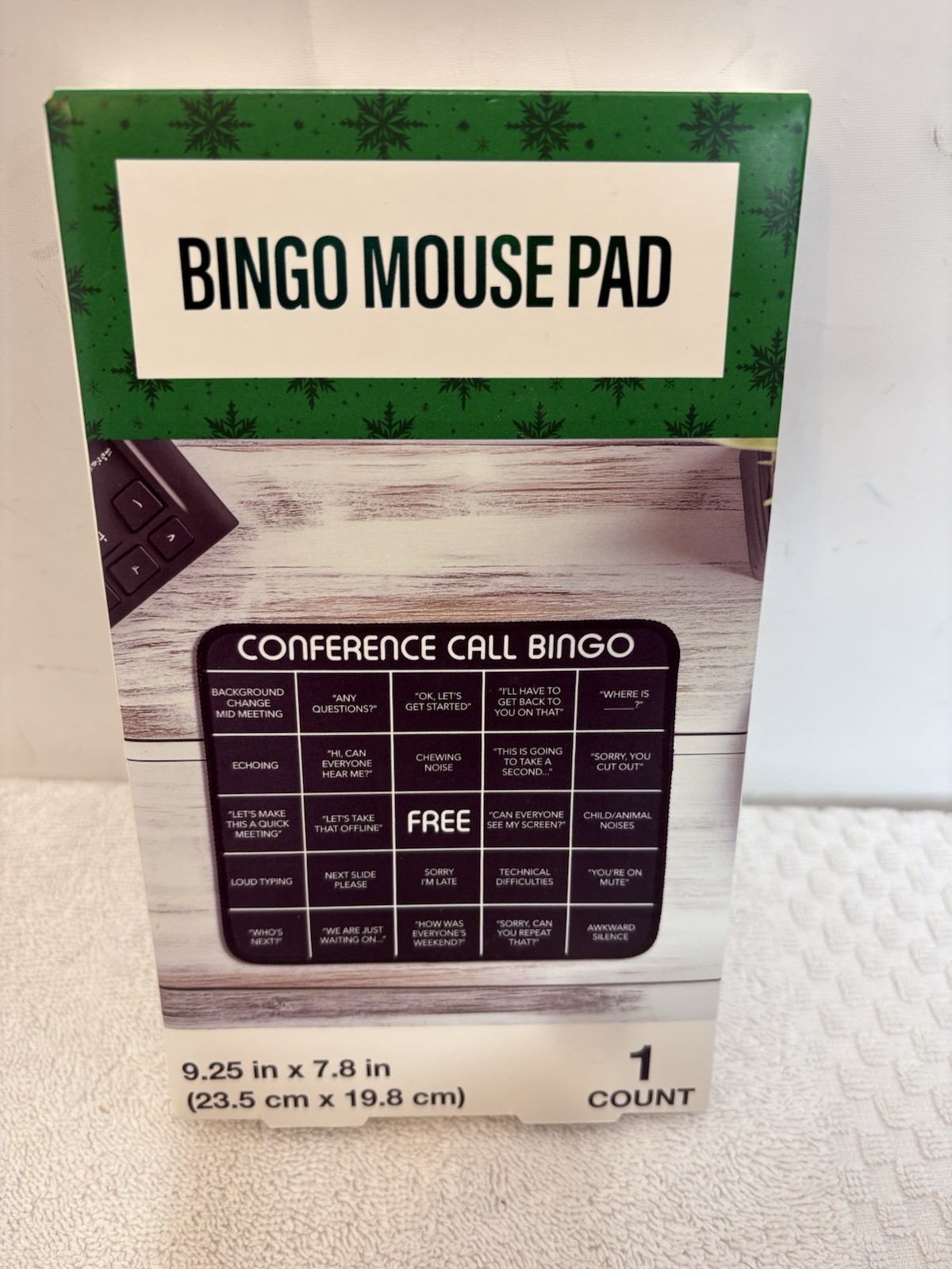 FESTIVE VOiCE BINGO MOUSE PAD 9.25 in x 7.8 in (23.5 cm x 19.8 cm)1COUNT