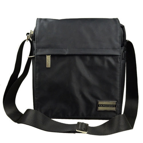 Vangoddy 10.1 Black Messenger Cross-body Bag TabletCase FitsTablets up to 10.1