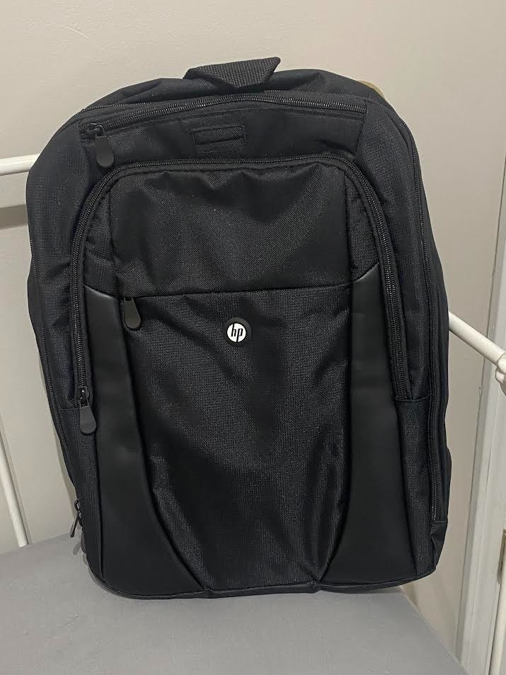 HP Laptop Backpack Black Travel Work Bag Multi Pocket Fits 15.6″ Notebook NEW