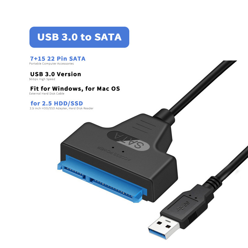USB to SATA Adapter Cable Data Converter 3.0 to 2.5″ For Hard Drive SSD to USB