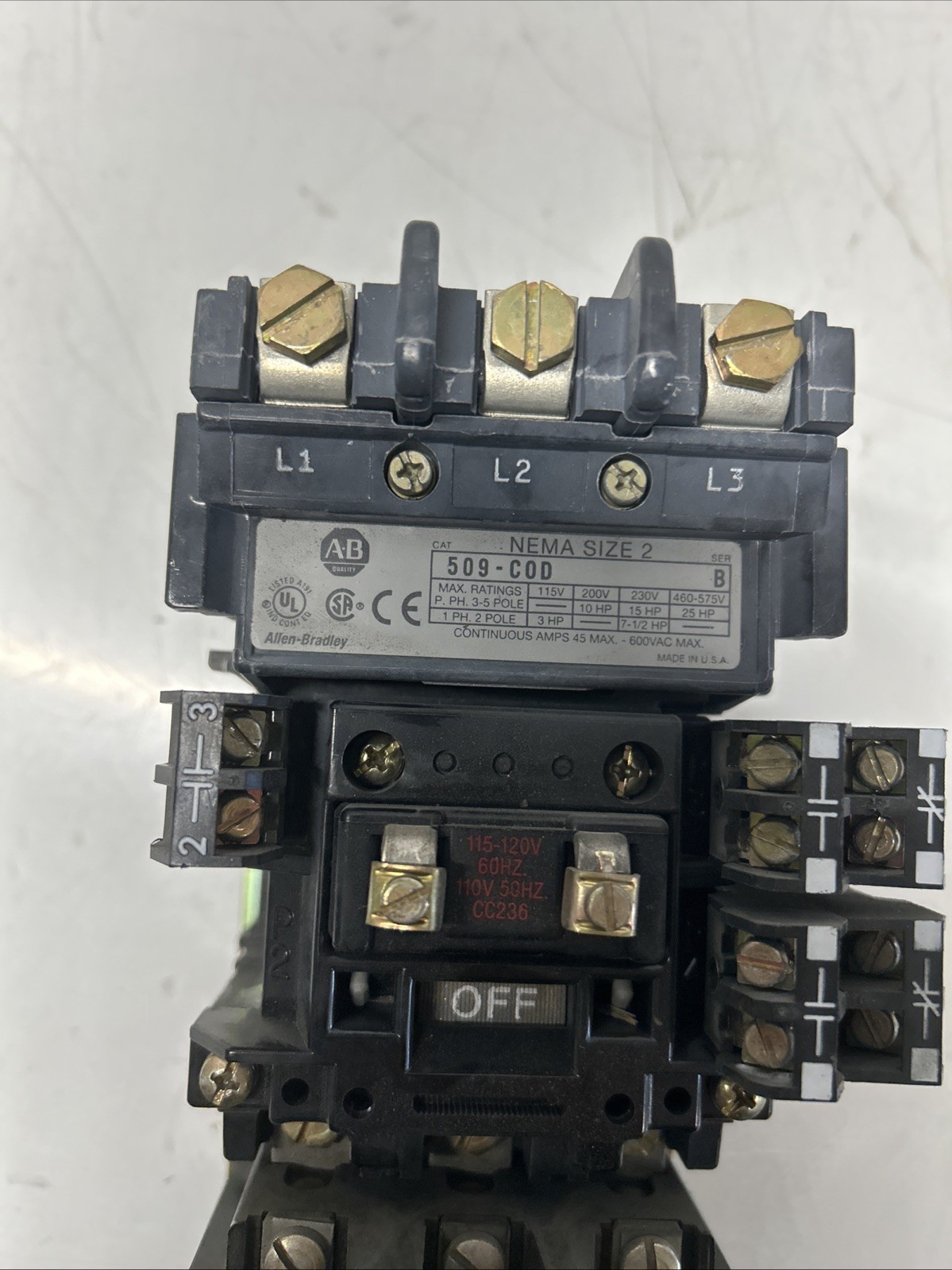 Allen Bradley 509-COD Ser B R-478
