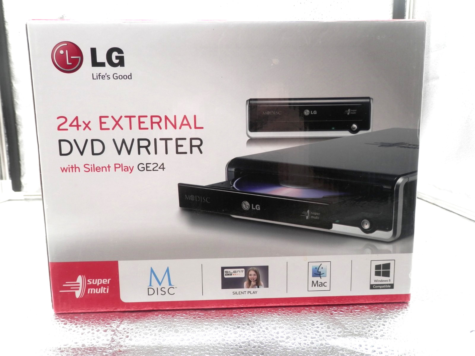 LG 24x External DVD Writer-GE24-Great Condition-Free Shipping
