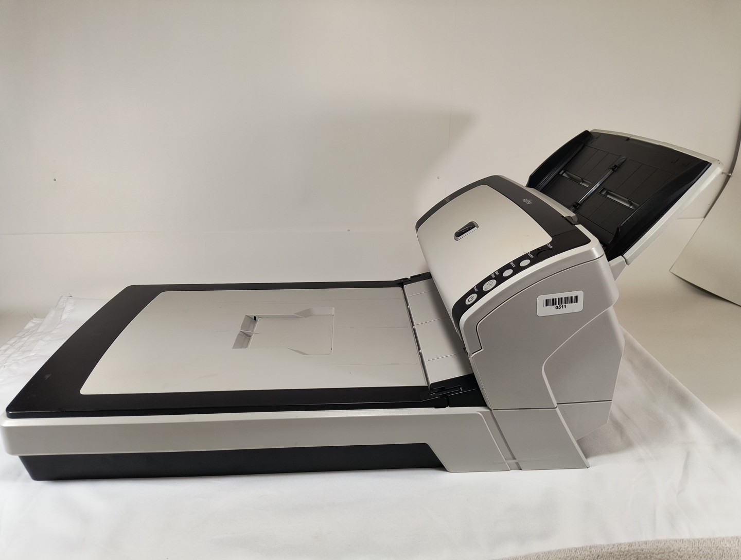 Fujitsu FI-6230Z Full Color Scanner Scanning Bed Works Feeding Tray No Cords