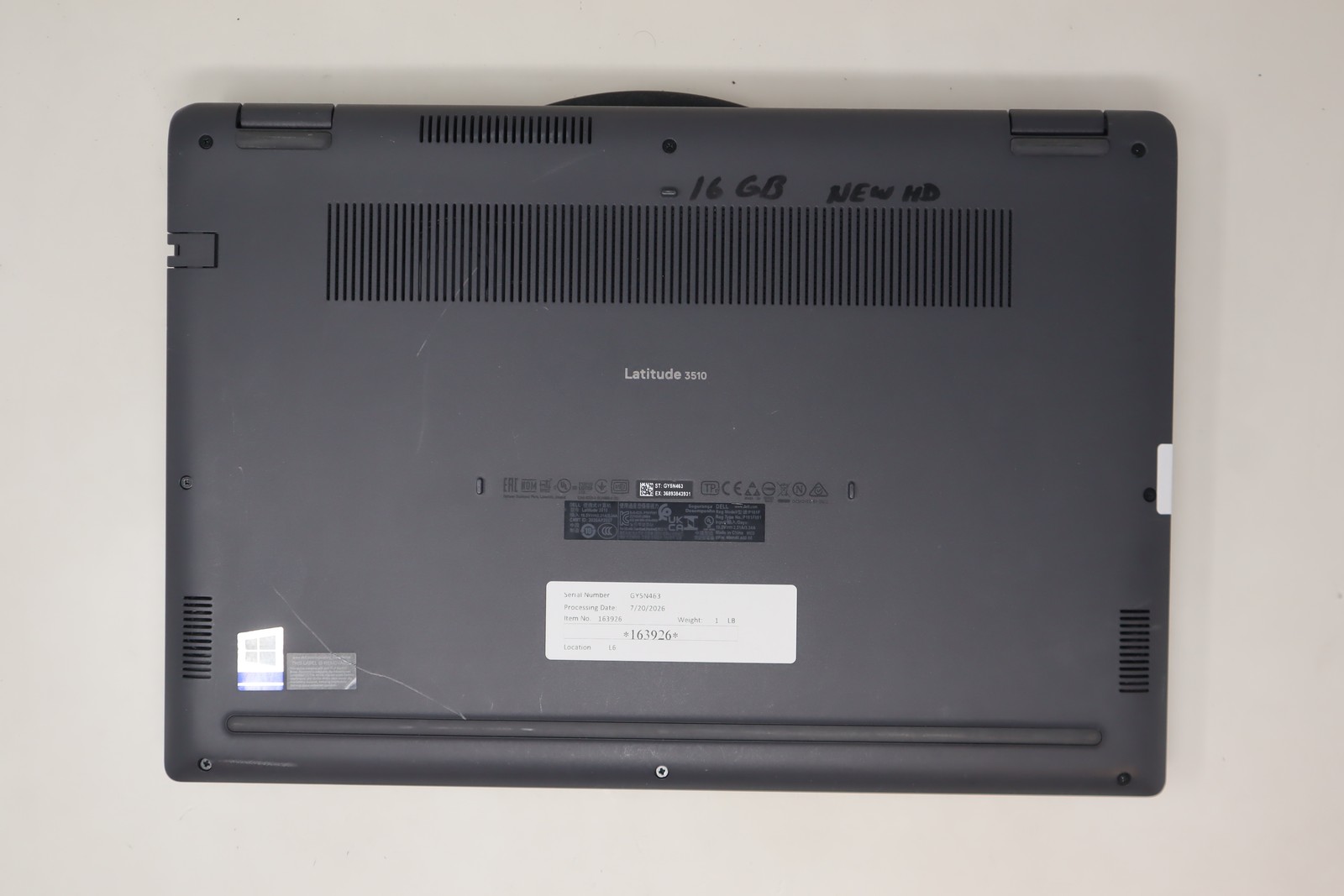 Dell Latitude 3510 Laptop Intel Core i5 10th Gen 8GB RAM 256GB SSD Win 11 Pro