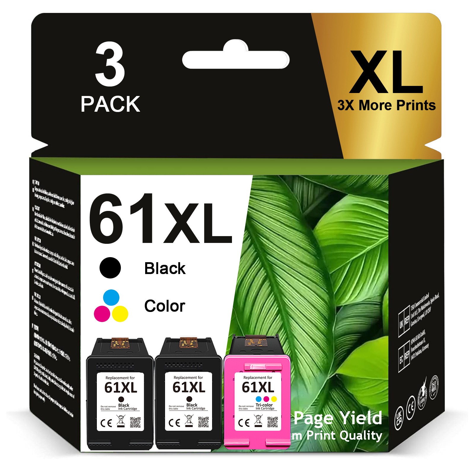 For HP 61XL 61-XL Ink Cartridges for HP ENVY 4500 4501 4502 4504 5530 5531 5535