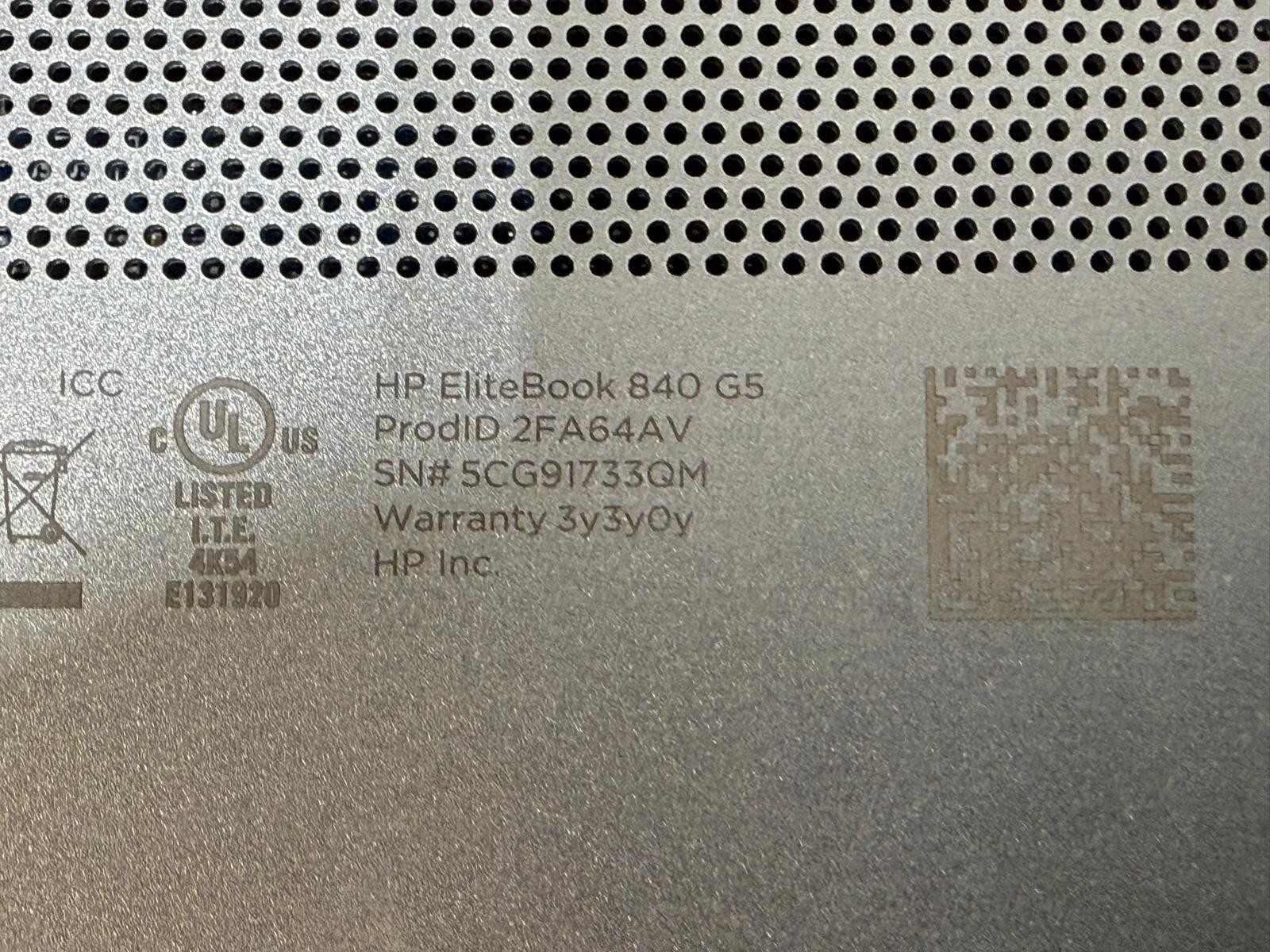 HP EliteBook 840 G5 i5 9Gen. 16GB RAM 256GB SSD With Docking Station