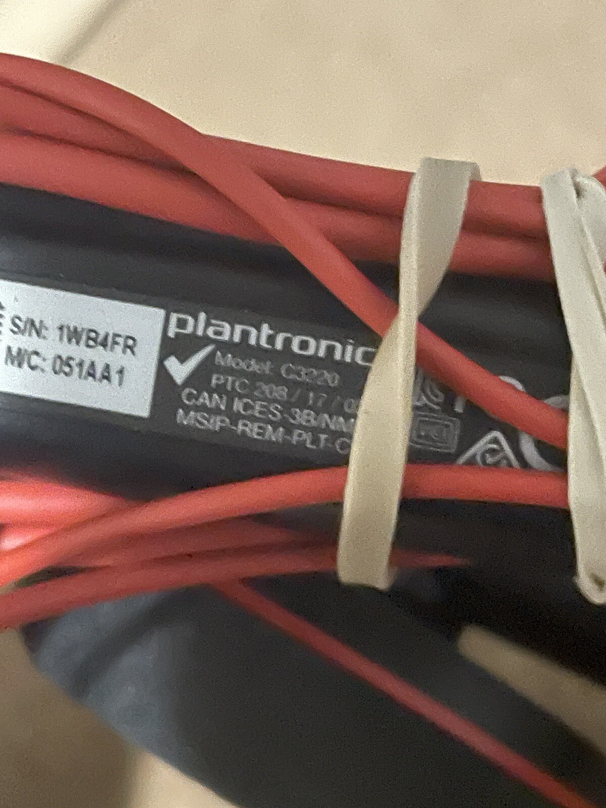 Plantronics Blackwire 3220 USB Over-the-Ear Headset – Black Working