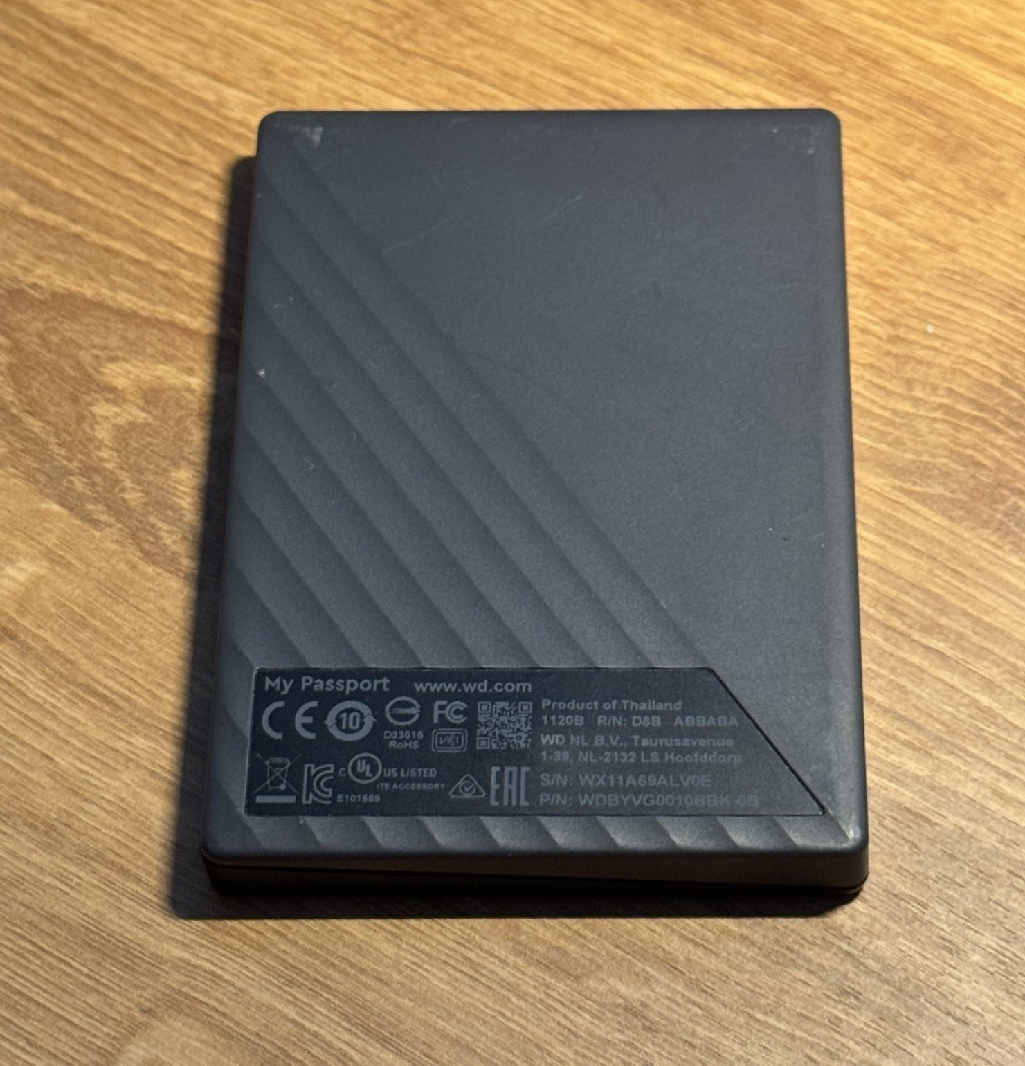 WD My Passport WD10SDRW-11A0XS0 1TB External HDD Low Hours (10D)