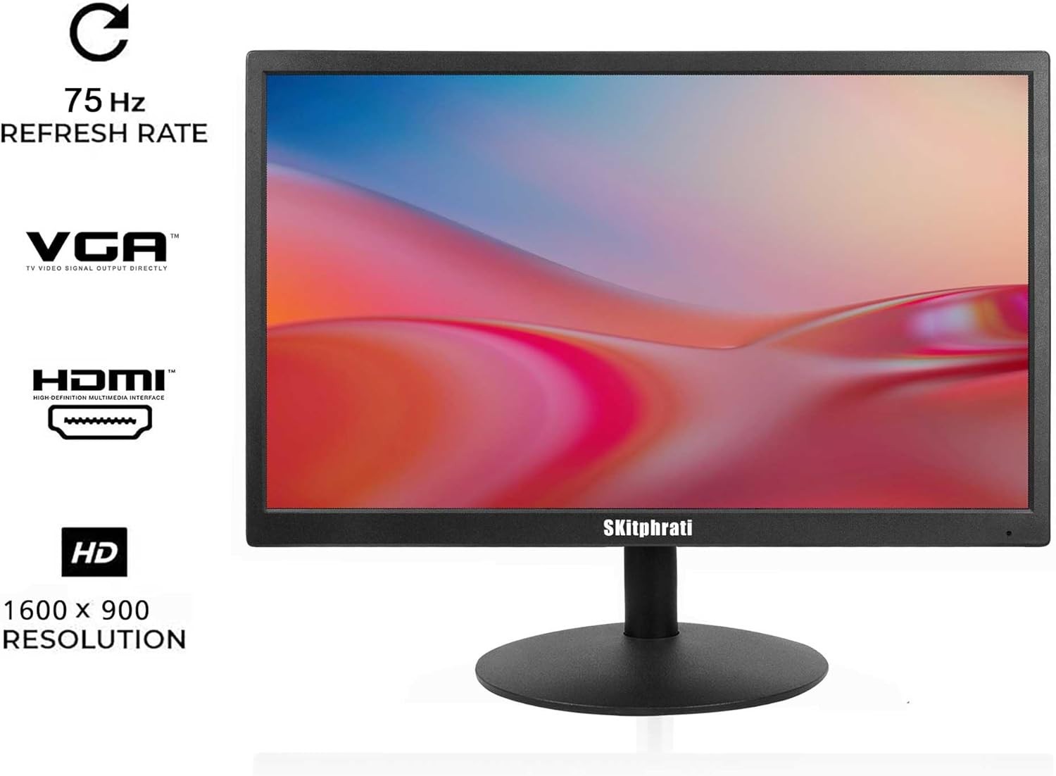 20 inch Monitor 1600×900 75Hz 5MS HDMI Monitor LED VGA SKitphrati