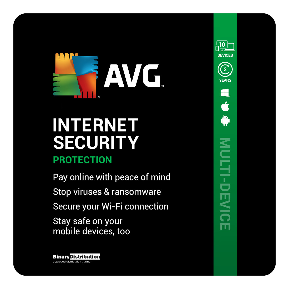 AVG Internet Security 2026 – 10 Devices – 2 Years – Virus Protection [Download]