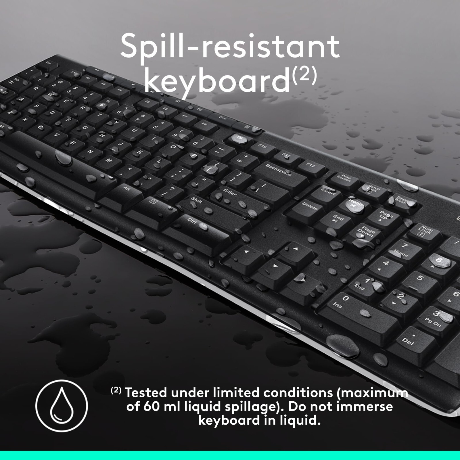 Logitech MK2270 Wireless Keyboard and Mouse Combo – Black