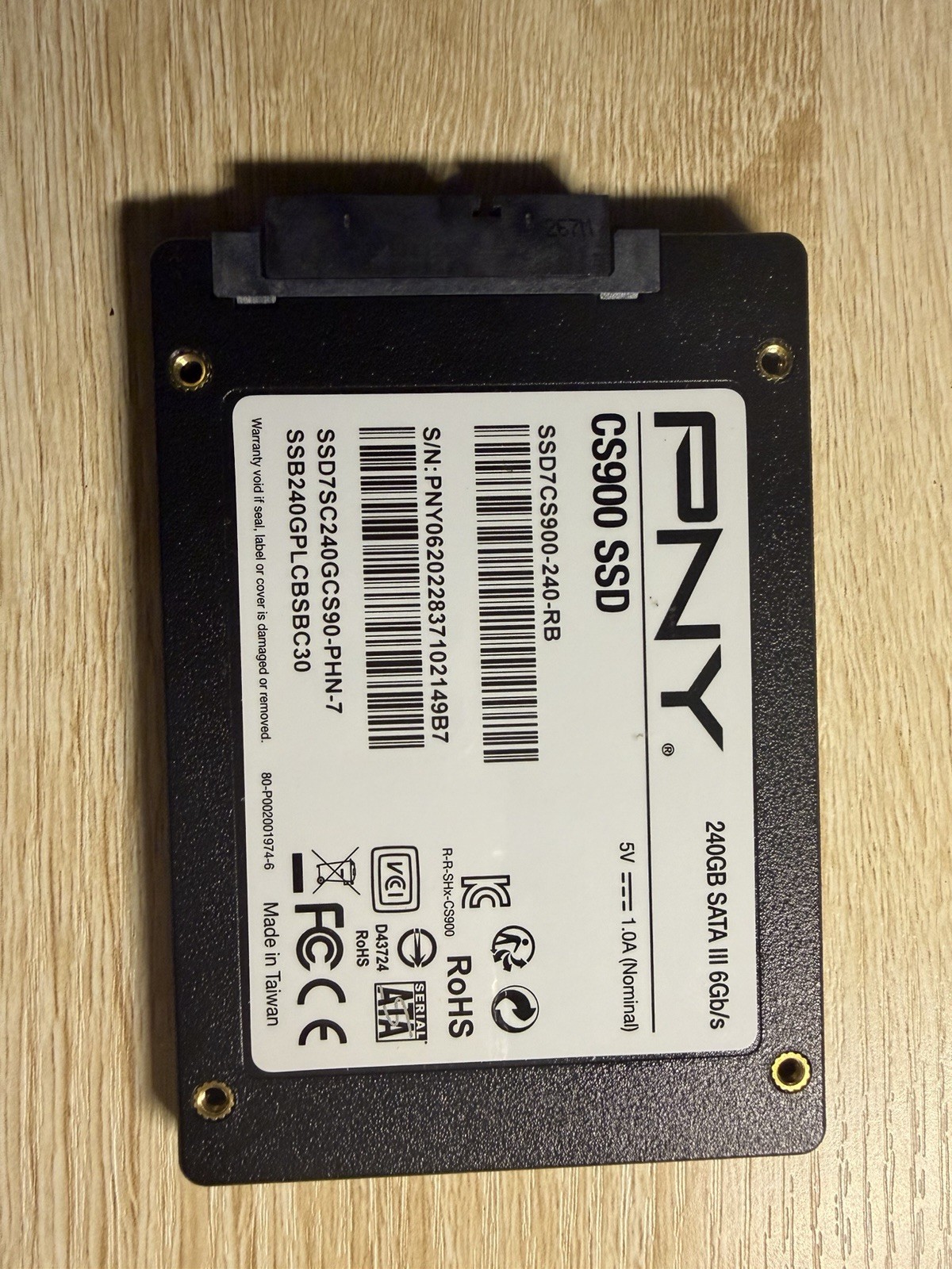 PNY CS900 SSD7CS900-240-RB 240GB 2.5″ SATA III SSD Solid State Drive – HD371A