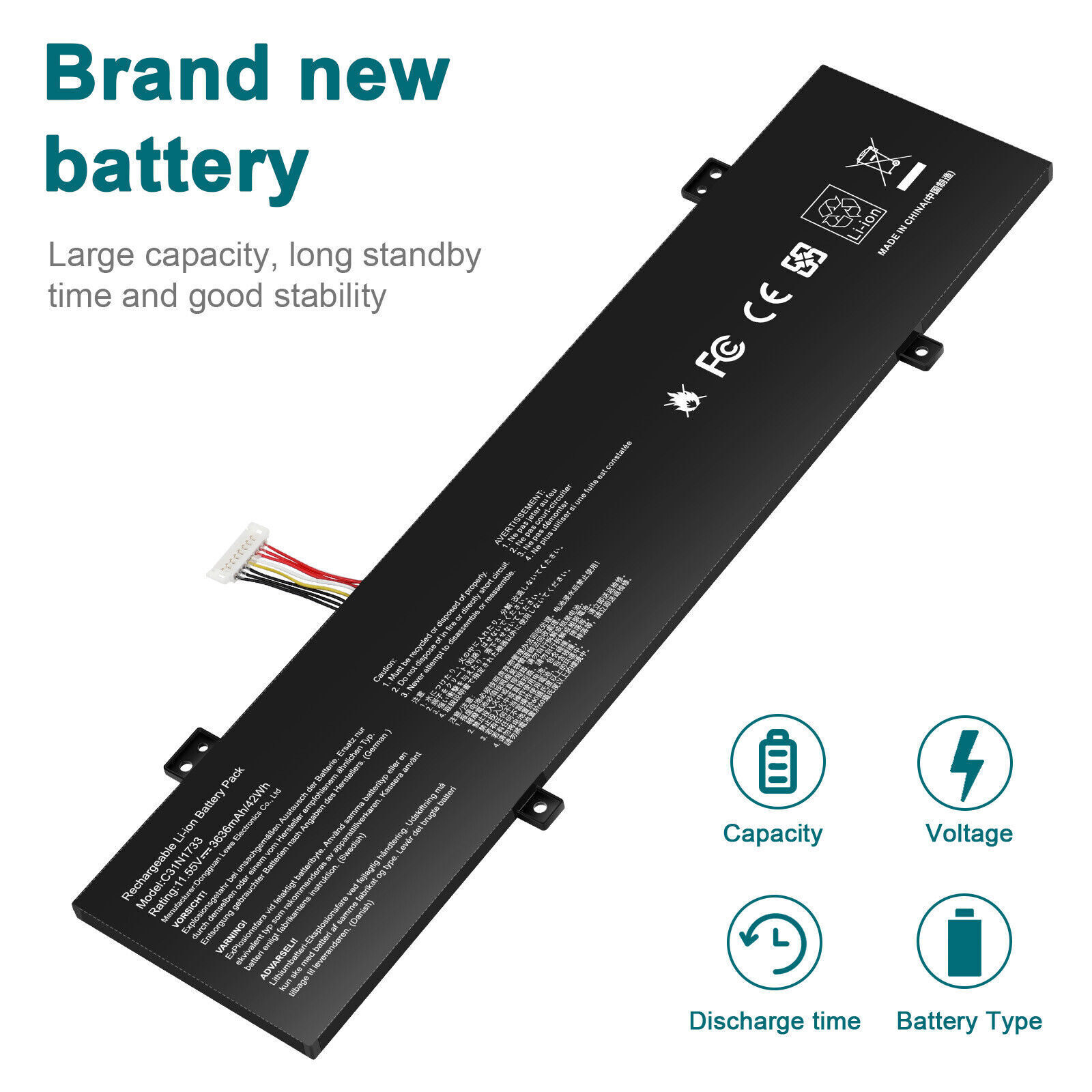 C31N1733 Battery for ASUS Vivobook Flip 14 TP412U TP412UA TP412F 42Wh 11.55V