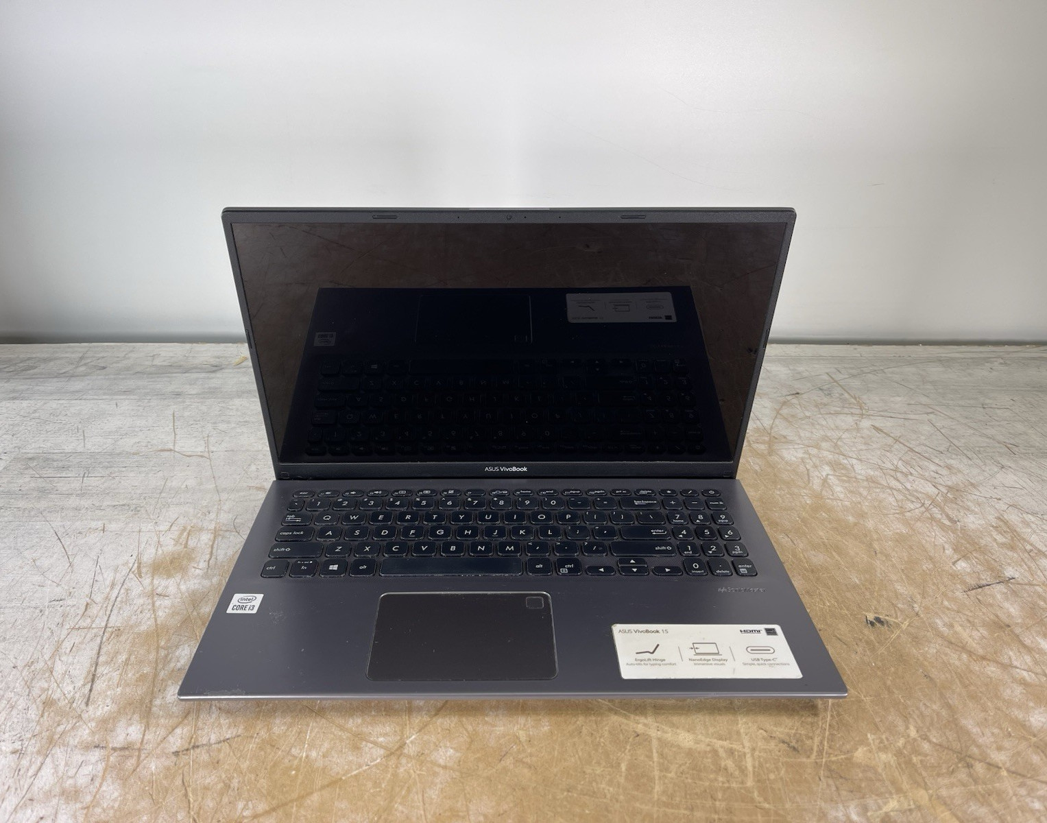 ASUS VIVOBOOK F512J i3-1005G1 @ 1.20 GHz, 12GB RAM, NO HDD/OS