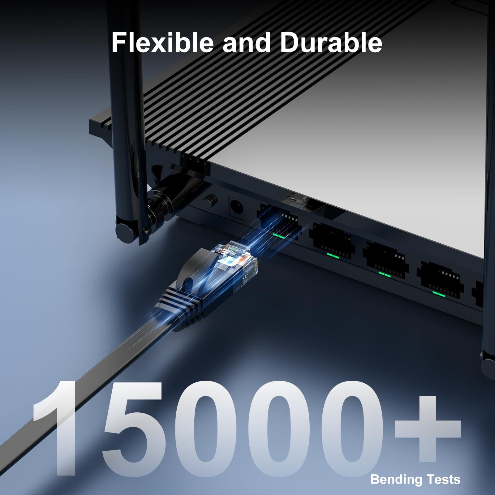 Cat 6 Ethernet Cable 100 ft, Indoor&Outdoor, High Speed 10Gbps Flat Internet …