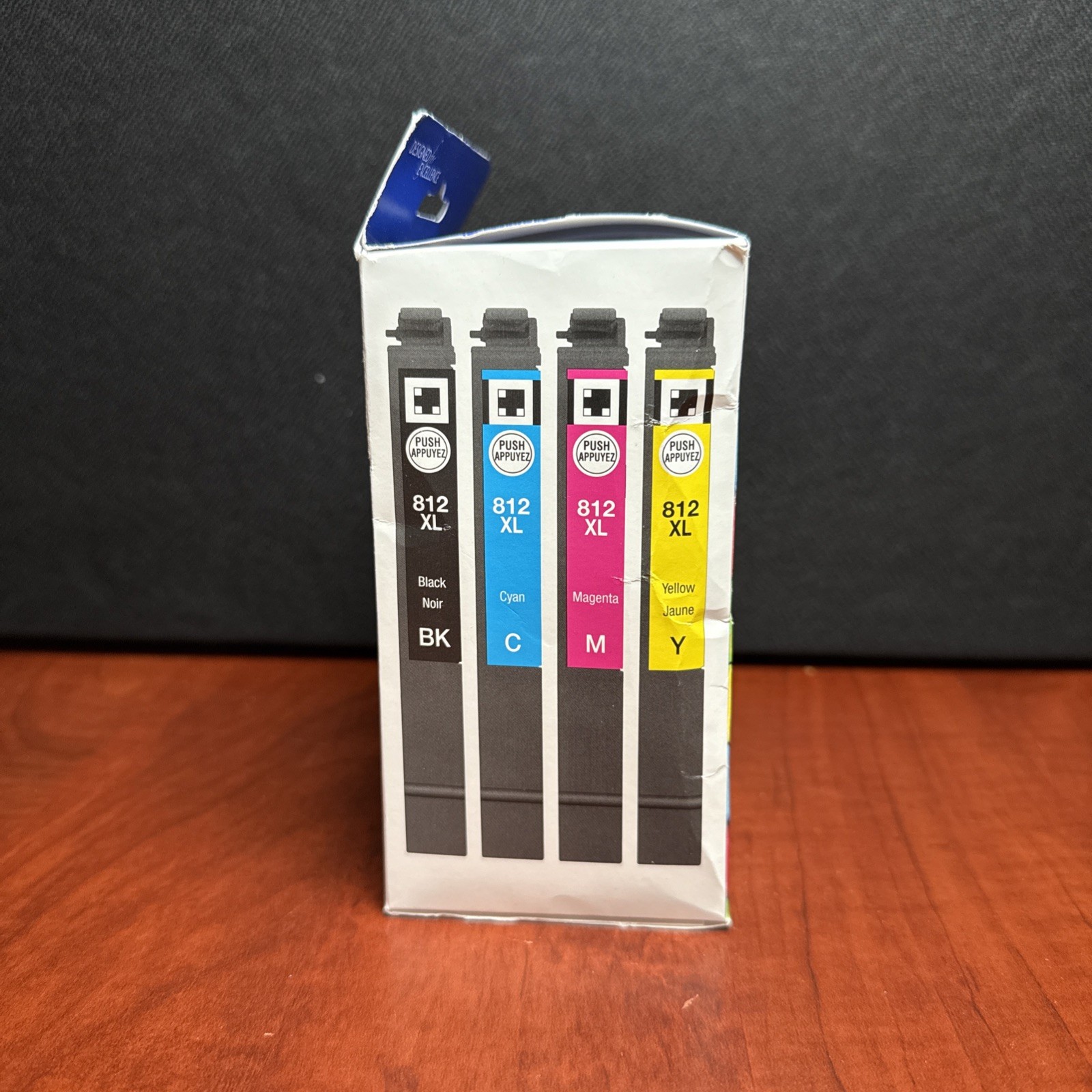 Epson 812XL 4 pack Black Cyan Mag Yellow Ink XL Cartridges (8876) New