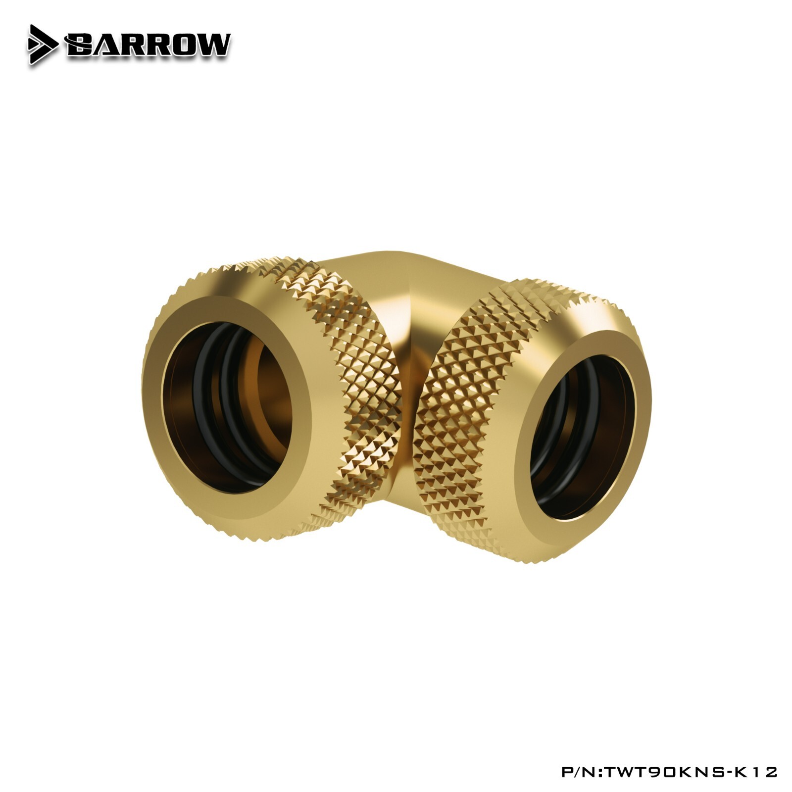 Barrow 90 Degree Angle Dual Compression Fitting For 12mm Rigid Tube TWT90KNS-K12