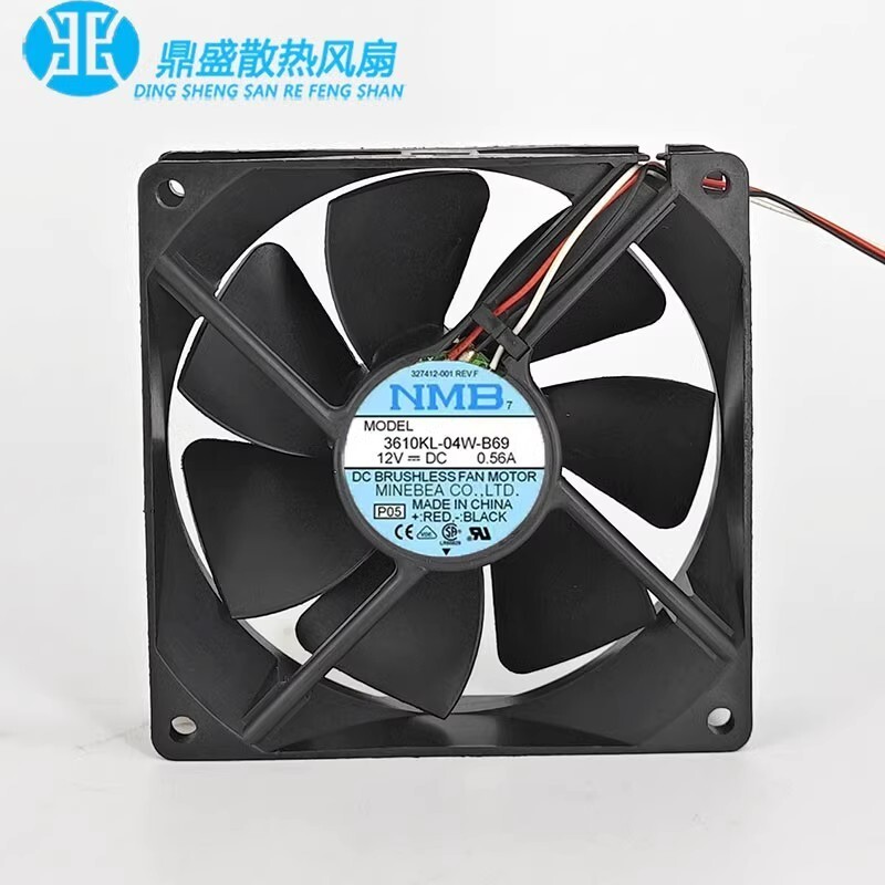 NMB 3610KL-04W-B69 9025 12V 0.56A 9CM 3-Wire High Airflow Cooling Fan