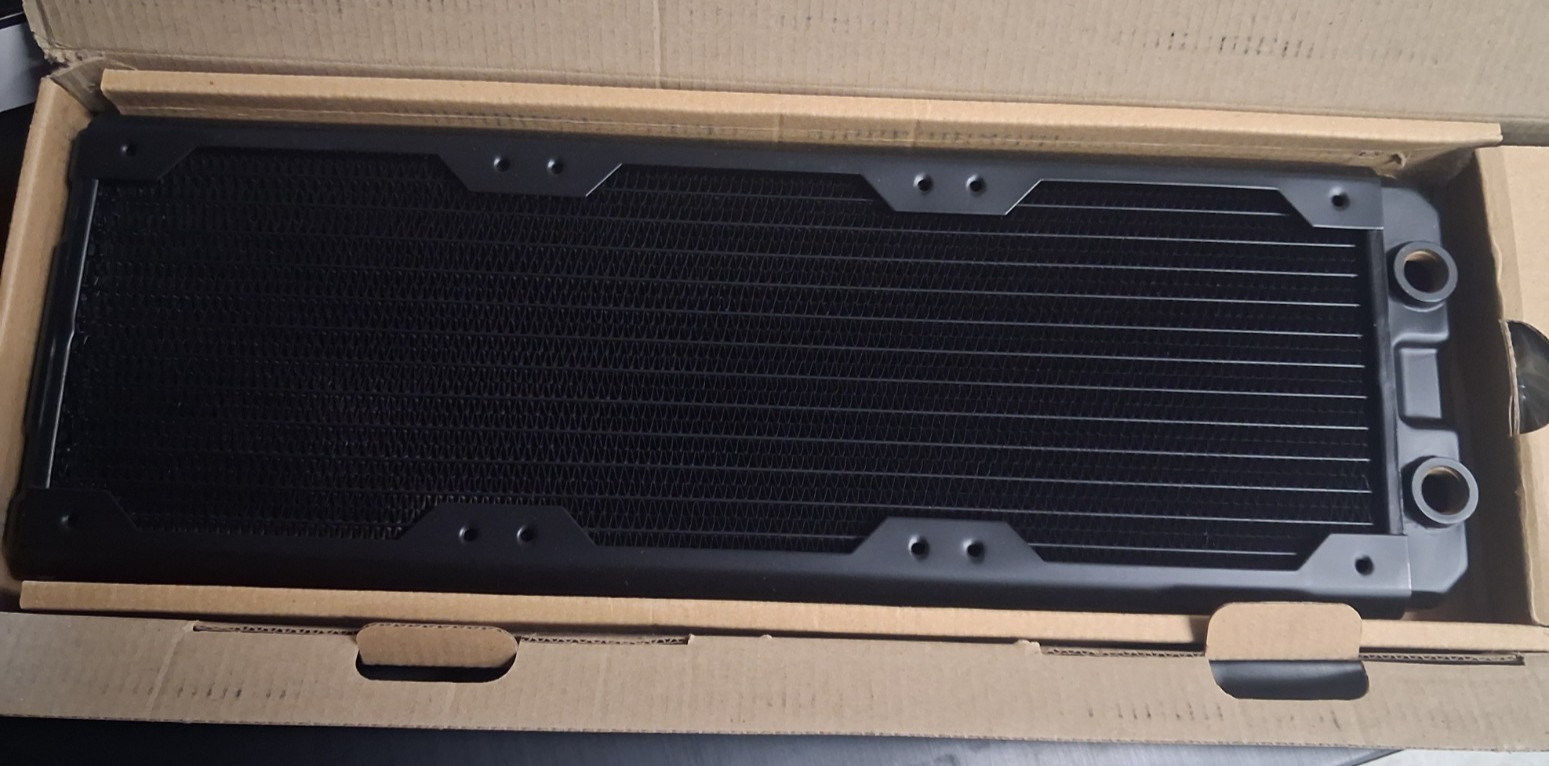 Black Ice Nemesis 360GTS Ultra Stealth U-Flow Low Profile Radiator Black Carbon