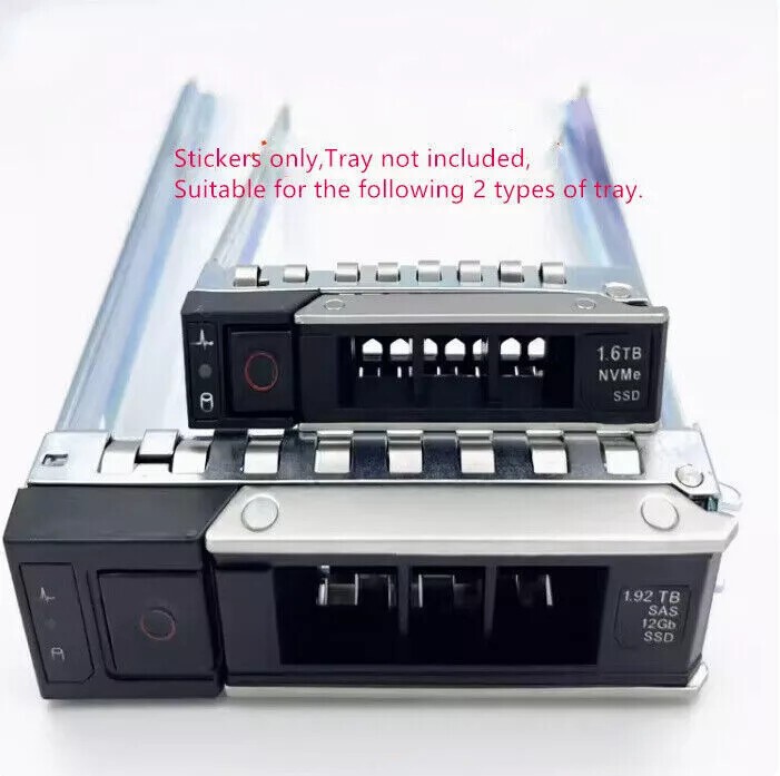 20X Hard Disk Capacity Sticker Labels Fit Dell DXD9H X7K8W HDD Caddy Drive Tray
