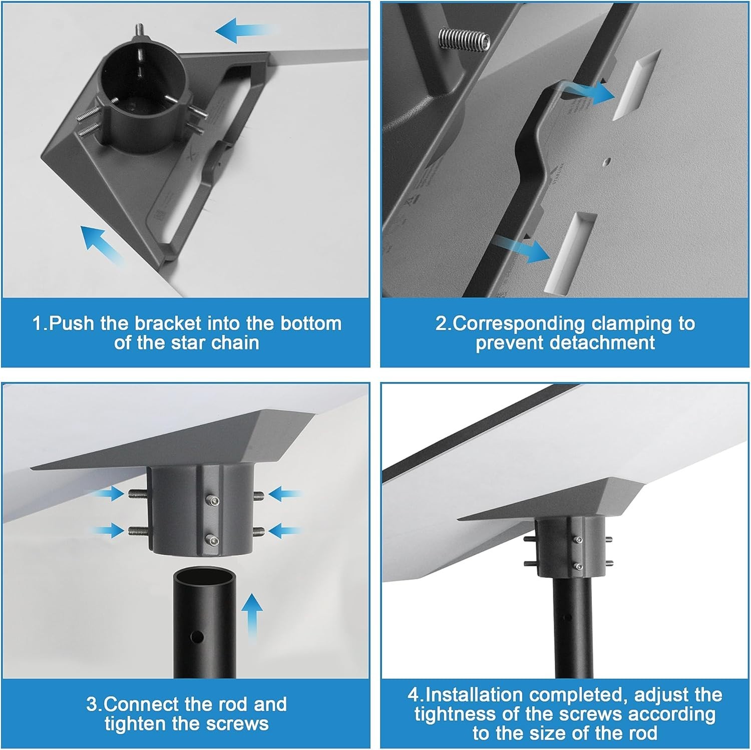 Pipe Adapter for Starlink Standard Dish – 360° Rotation, 20° Tilt