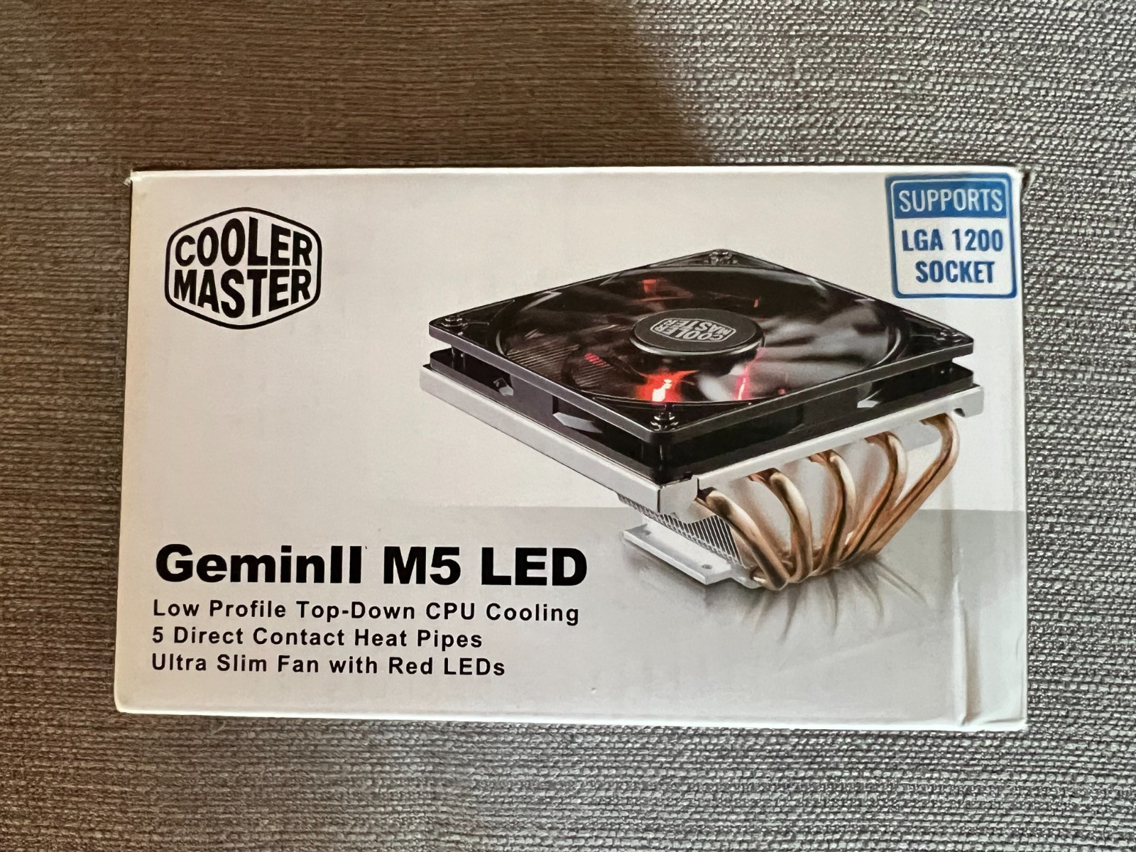 Cooler Master GeminII M5 LED – 2U CPU Cooler with Aluminum Fins and 5 Heat Pipes
