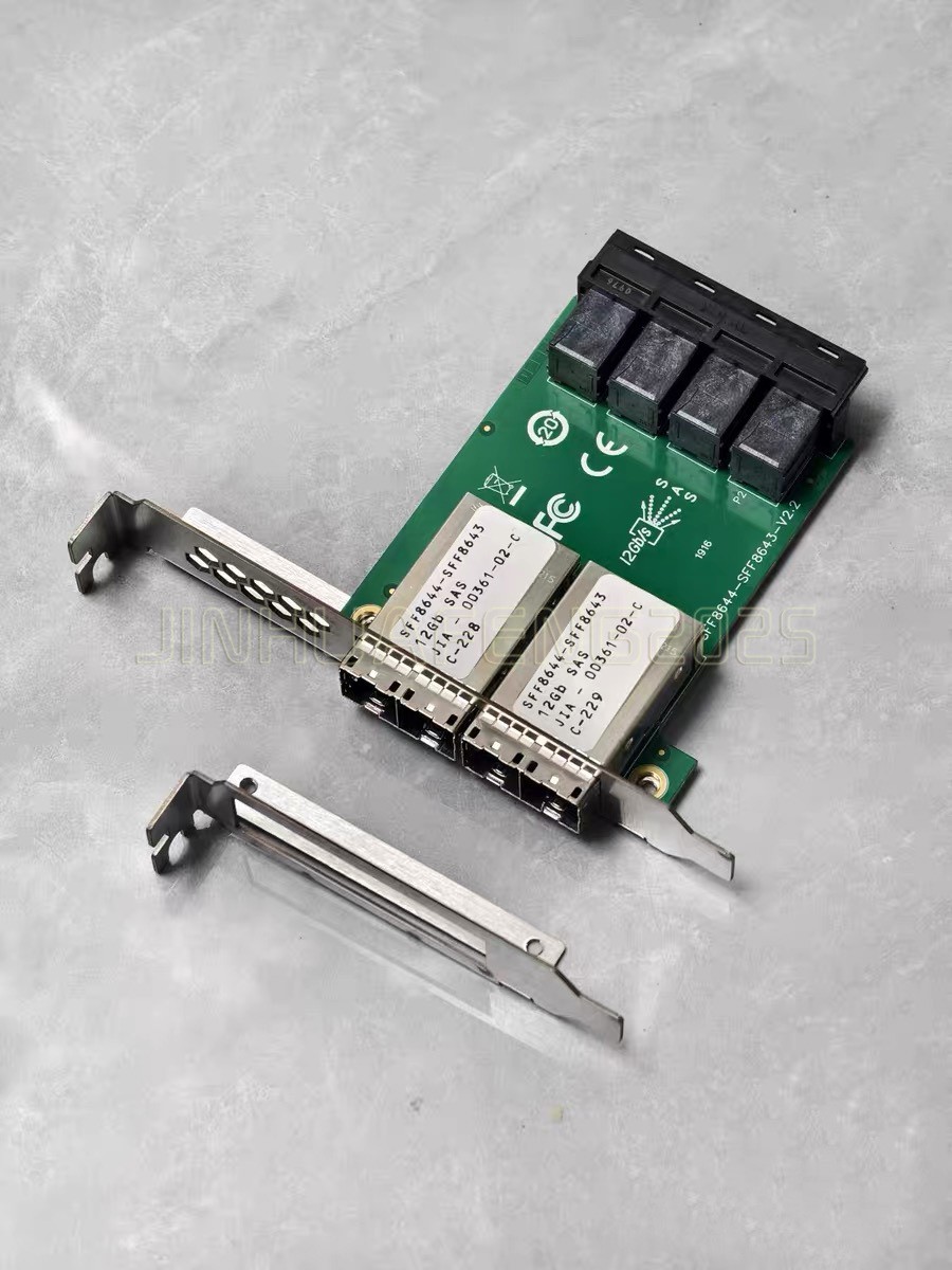 4-Ports Mini SAS HD SFF-8644 to Internal SAS HD SFF-8643 PCBA Female Adapter