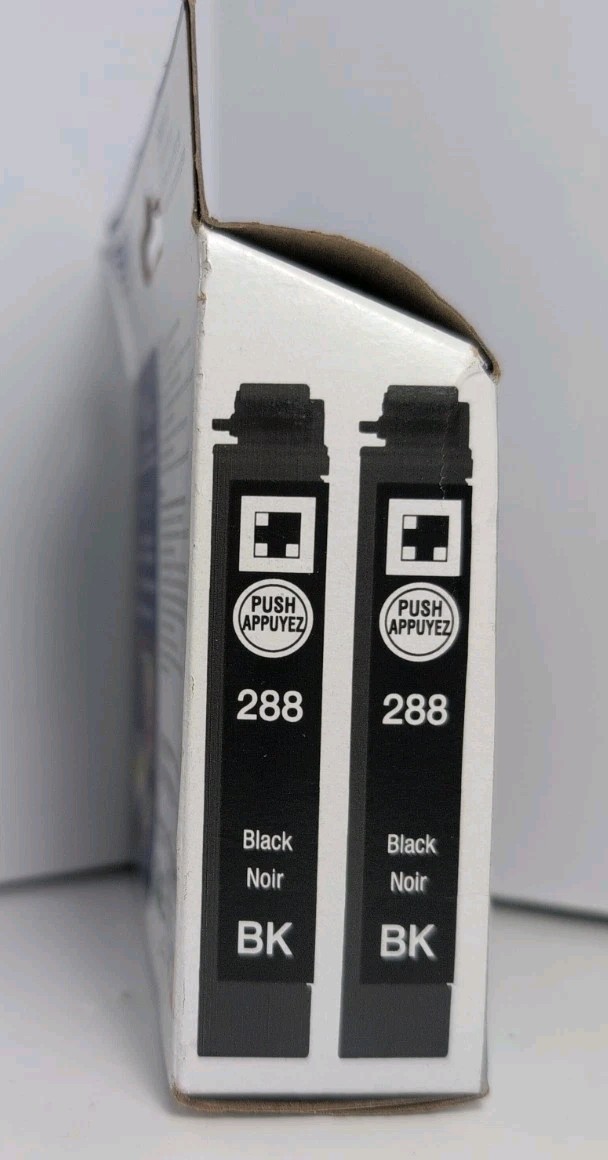 Epson 288 2 Pack Ink Printer Cartridges Black (T288120-D2) OEM EXP 05/2027