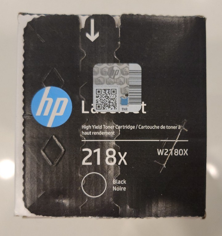 Genuine HP LaserJet 218X W2180X Black Toner Cartridge New in Sealed Box