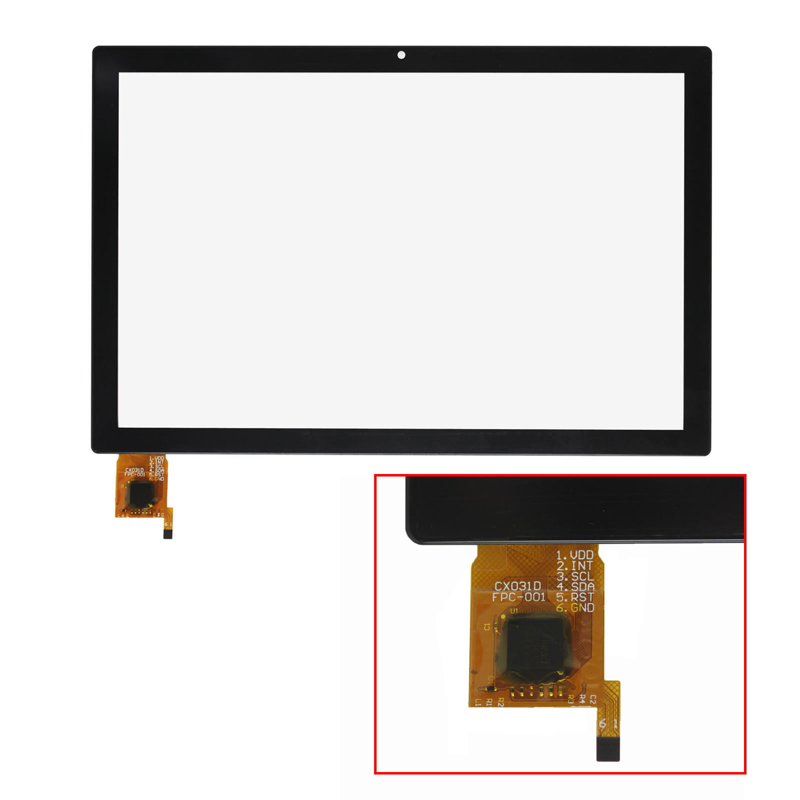 Digitizer Touch Screen ± Frame 10.1″ For Teclast P10S / P30S M40 Plus / M40 Pro