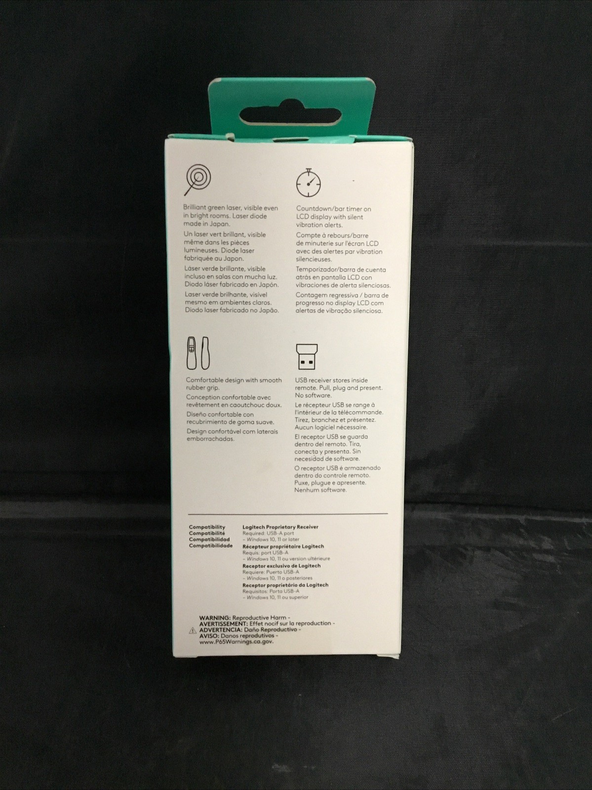 Authentic Logitech R800 Professional Presentation Remote (910-001350) Brand New