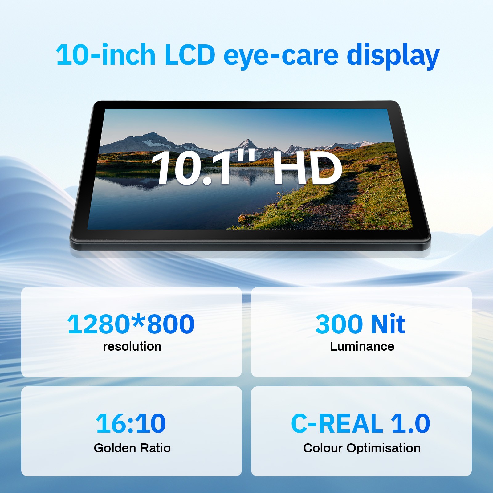 Urao Android 15 Tablet 10.1″ 30GB+128GB A733 Octa-Core 6200mAh Widevine L1 PC