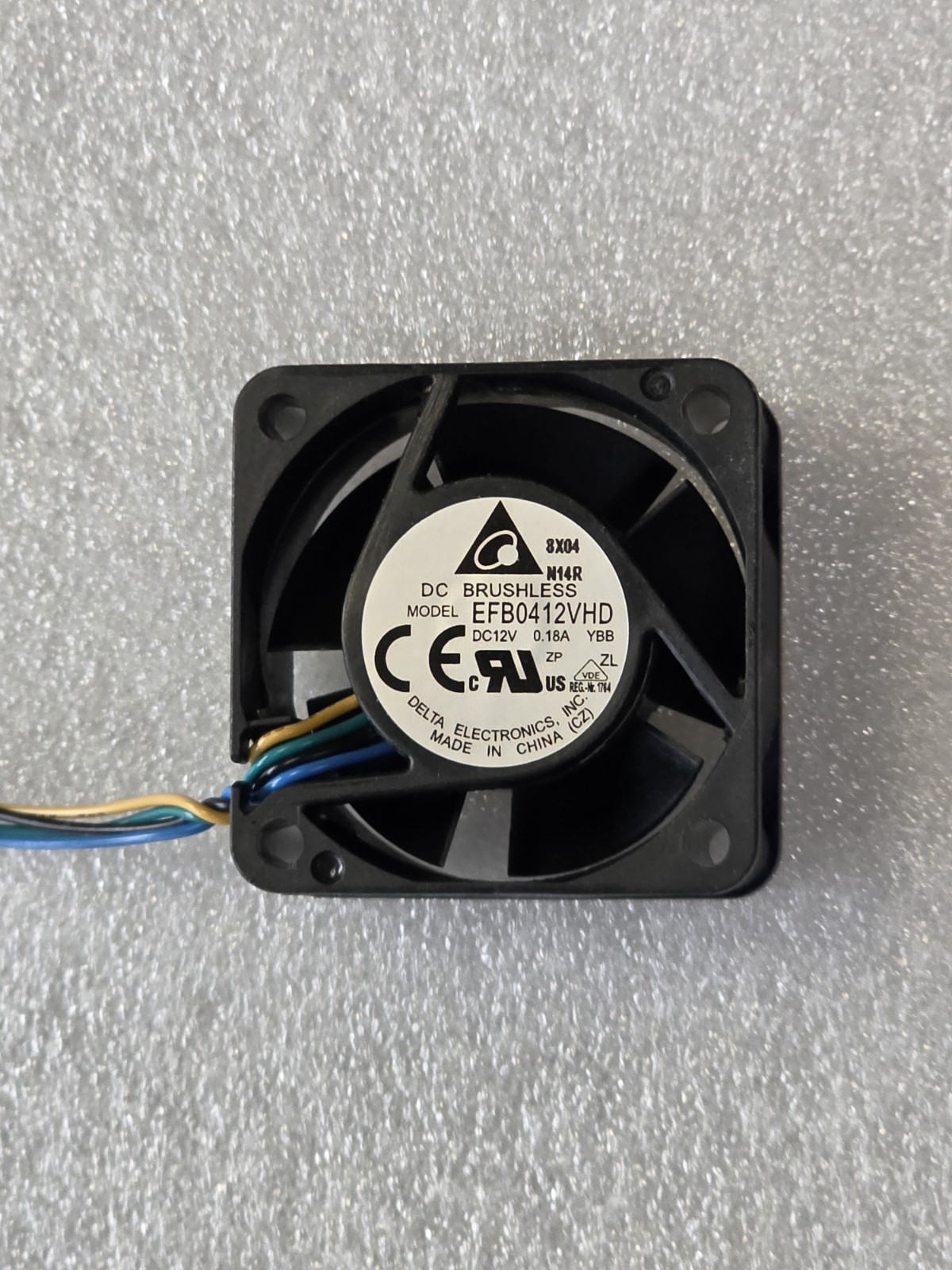 Delta 4-pin 12V .18A Fan, EFB0412VHD FREE SHIPPING