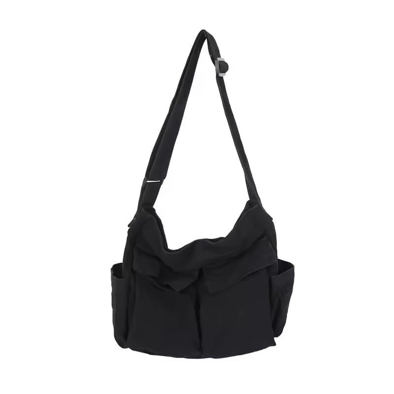 Workwear Canvas Shoulder Bag Large Capacity Retro Messenger Bag New Student C…