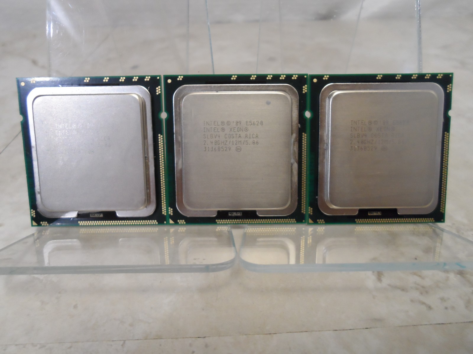 CPU Processor Lot of 3 Intel Xeon E5620 Quad-Core 2.40GHz SLBV4 LGA1366