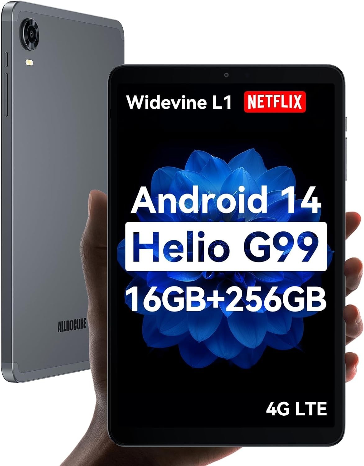 ALLDOCUBE Android 14 Tablet 8.4 in 16+256GB FHD 1920×1200 Widevine L1 4G