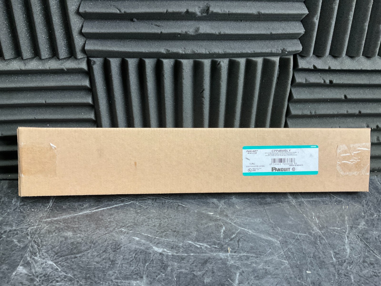 Panduit 48-Port Flat Patch Panel black CPP48WBLY ✨❤️✨ BRAND NEW!