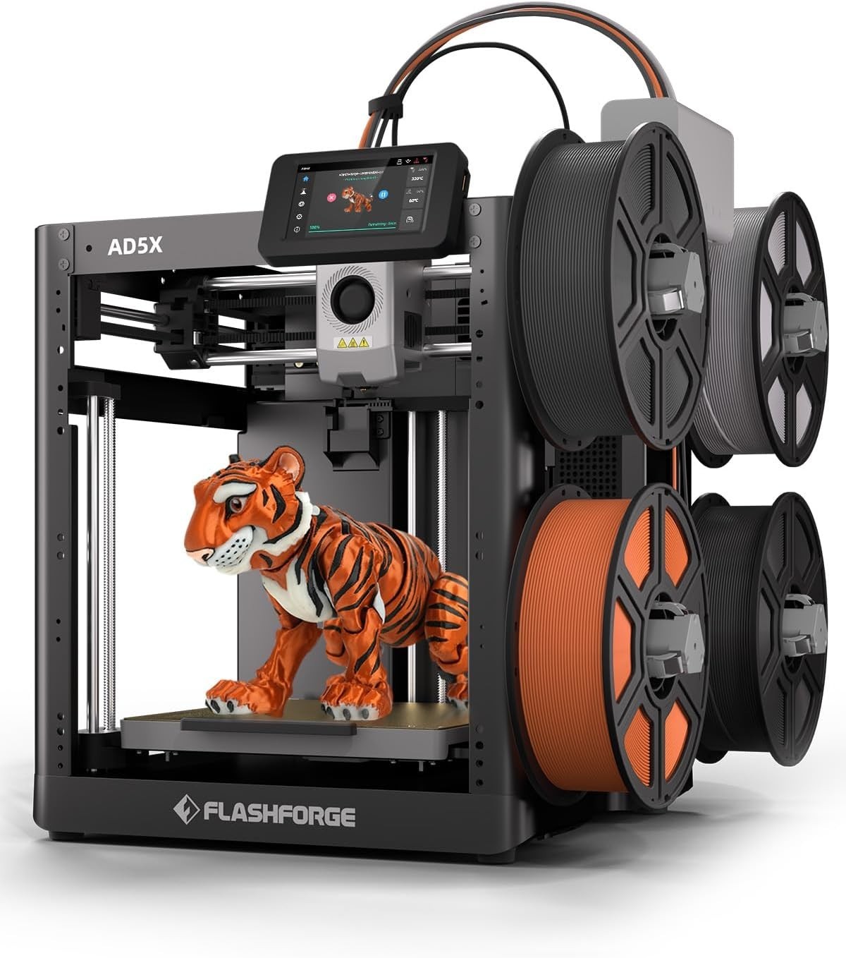 AD5X Multi-Color 3D Printer, CoreXY 600mm/s High-Speed, 1-Click Auto Leveling, 3