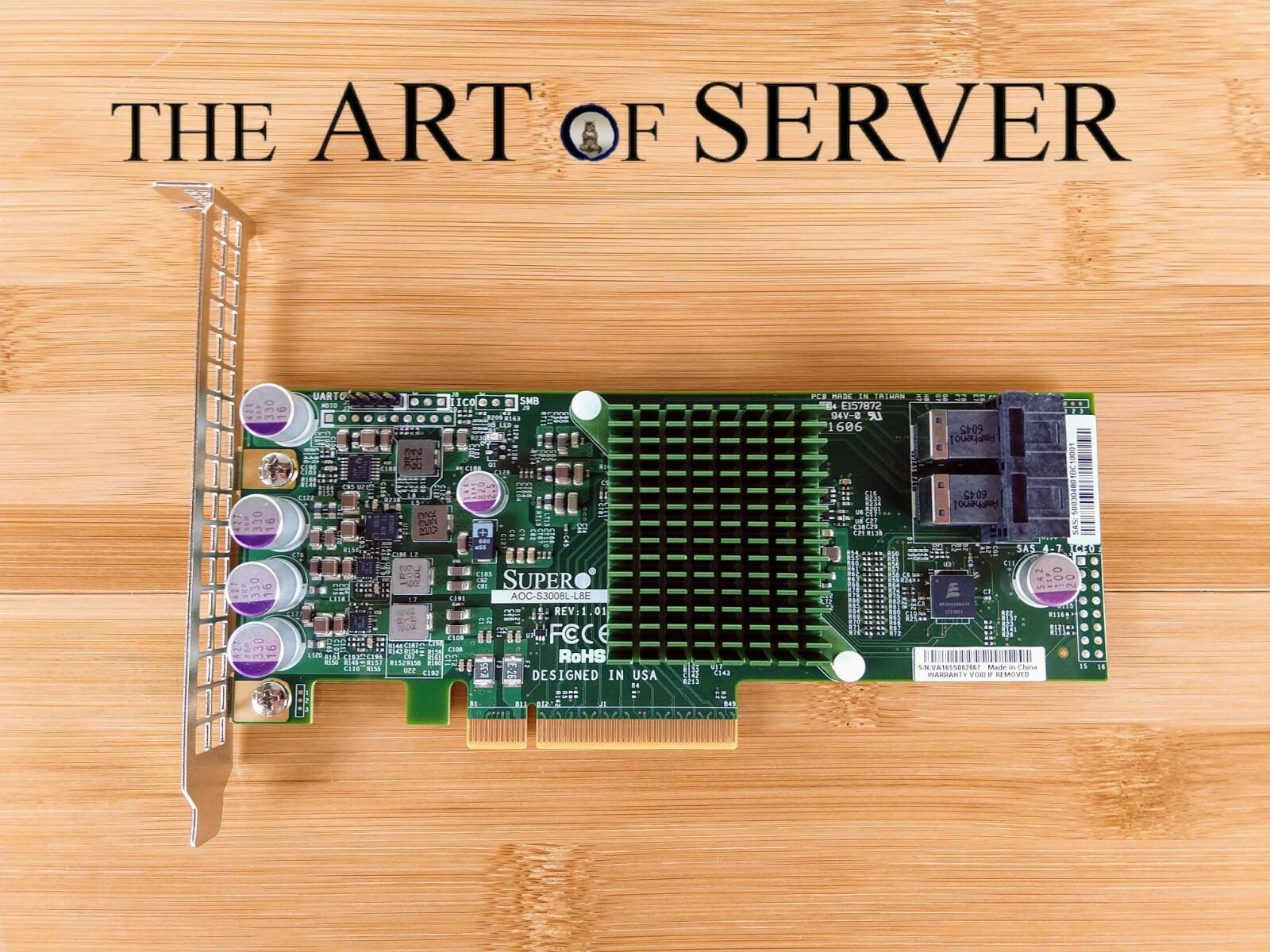 Supermicro AOC-S3008L-L8E 12Gbps SAS-3 HBA P16 IT mode ZFS TrueNAS unRAID FP