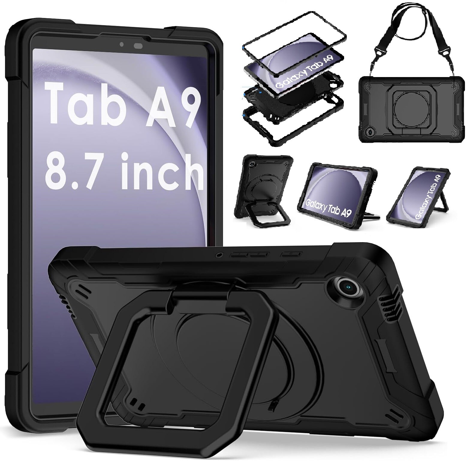 For Samsung Galaxy Tab A9 8.7 inch Tablet Case Shockproof/Glass Screen Protector