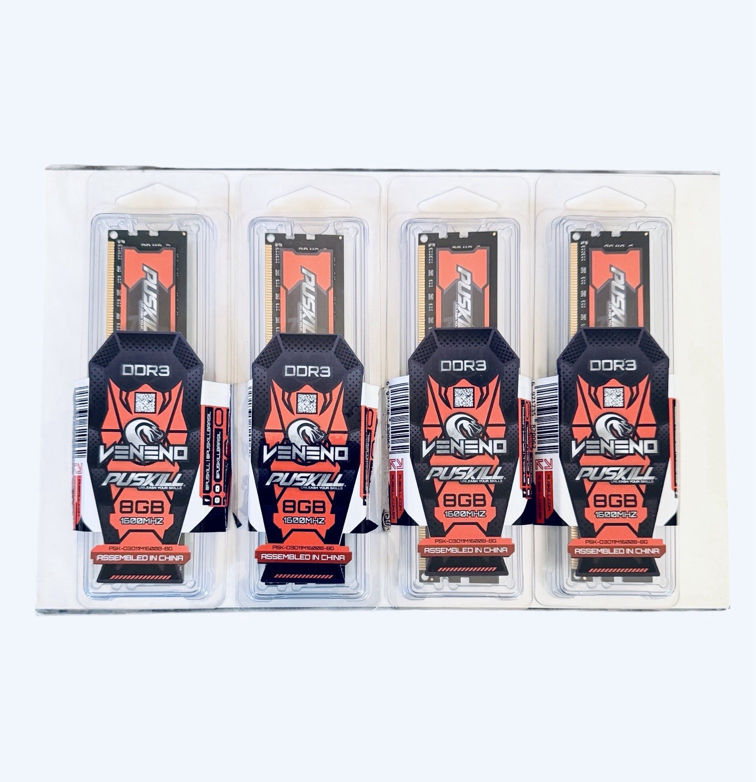 PUSKILL 4x8GB DDR3 1600MHz Desktop RAM Memory 1.5V