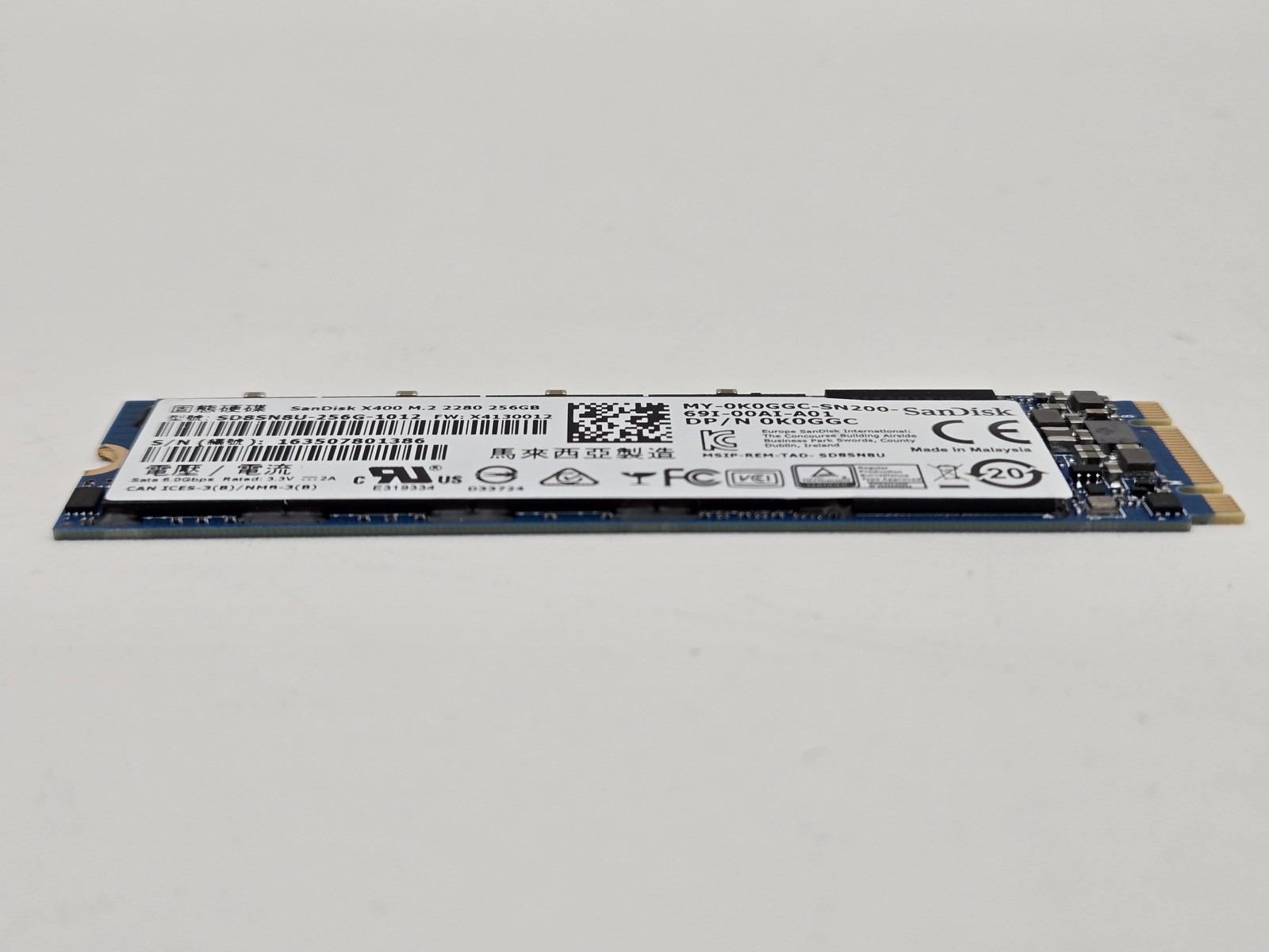 256GB SanDisk X400 SATA M.2 2280 SD8SN8U-256G-1012