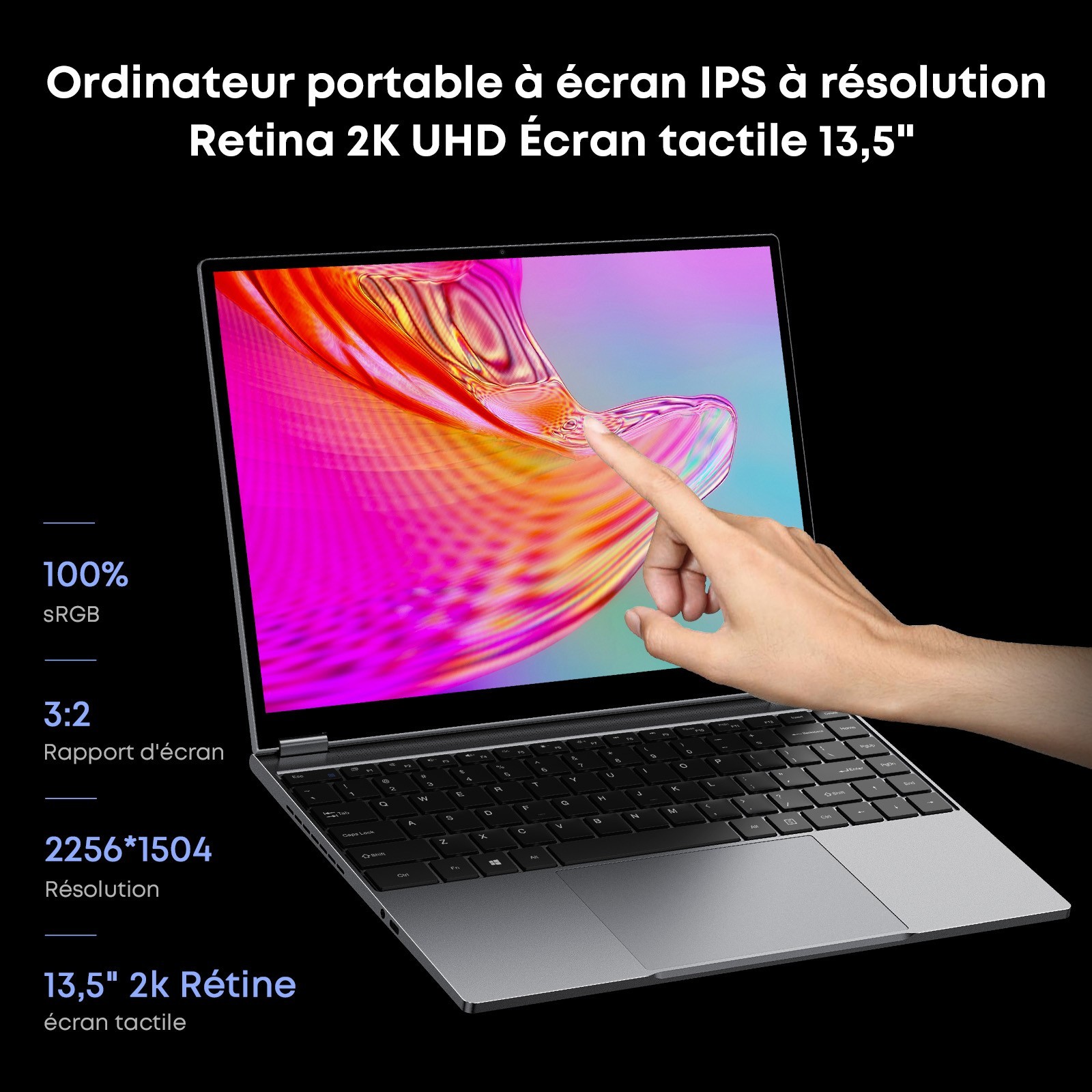 CHUWI FreeBook 13.5″ Touchscreen Laptop Intel N5100 12GB RAM 512GB SSD Win 11