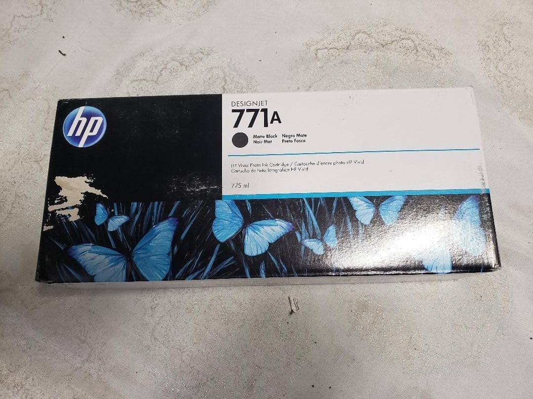 GENUINE HP 771A (B6Y15A )Matte Black 775ml Cartridge DESIGNJET New.