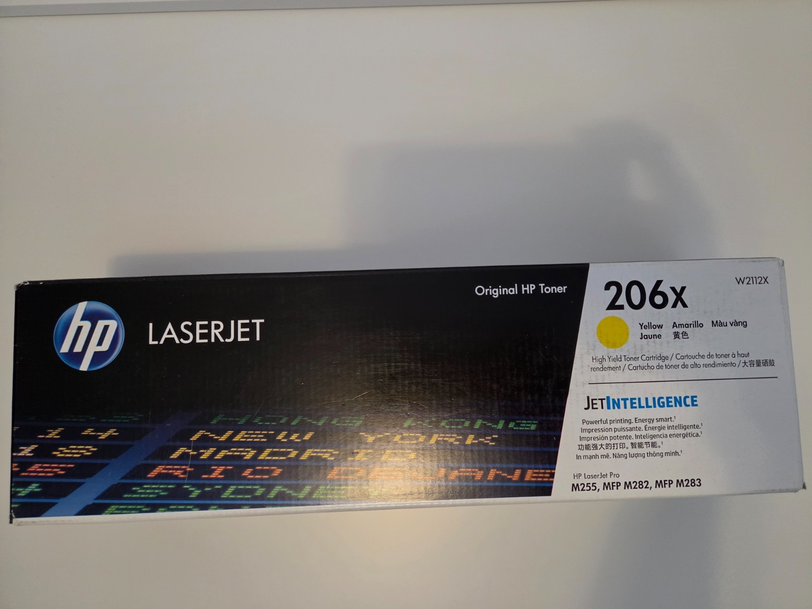 New HP 206X Yellow High Yield Toner Cartridge – (W2112X)
