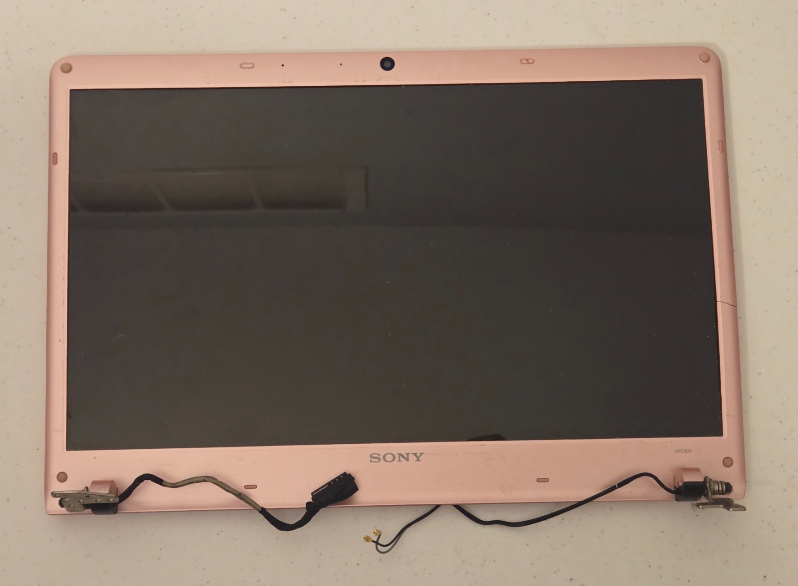 Sony VAIO VPC-EH Pink 15.6″ LCD Screen Complete Display Lid Hinges Webcam