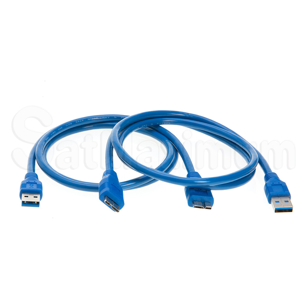 USB 3.0 Cable A Male to Micro-B Male High Quality High Speed Data Cord 3ft 6ft