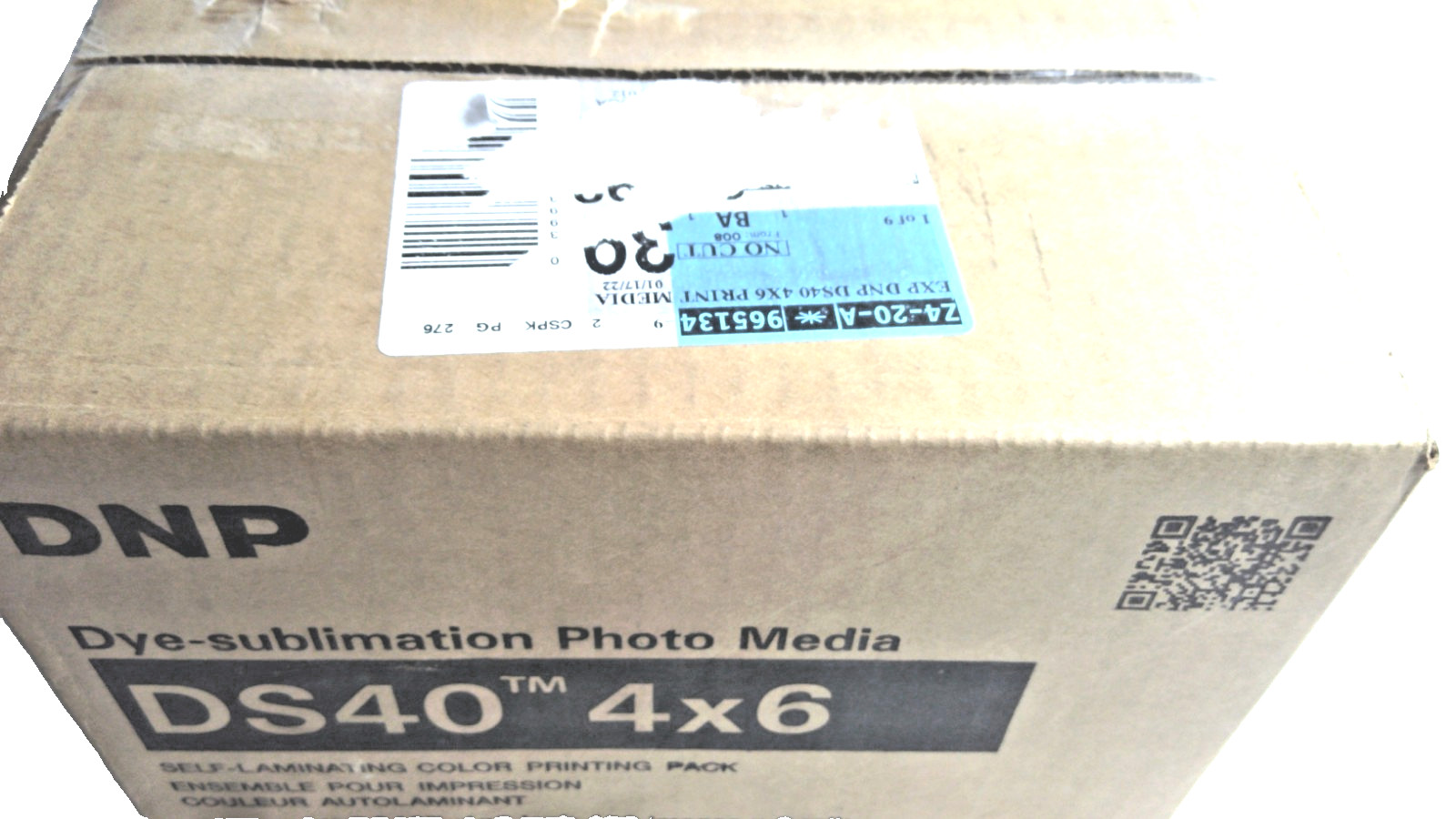DNP DS40 4×6 Media Set Dye-Sublimation Photo Paper 800 Image Self-Laminating New