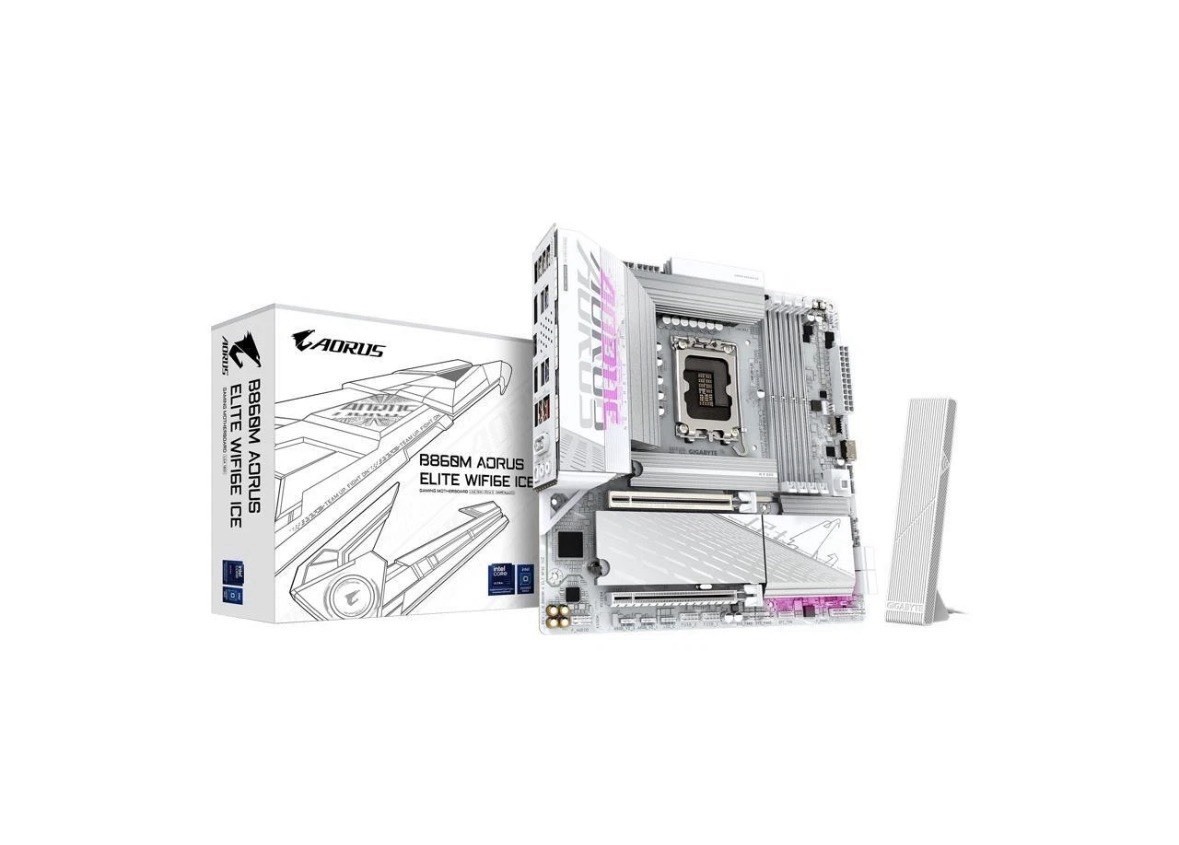 GIGABYTE B860M AORUS Elite WIFI6E ICE Intel Core Ultra